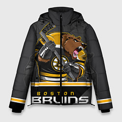 Куртка зимняя мужская Boston Bruins, цвет: 3D-черный