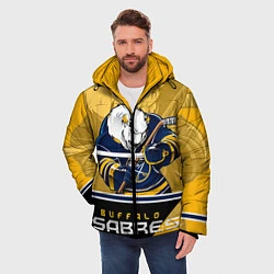 Куртка зимняя мужская Buffalo Sabres, цвет: 3D-черный — фото 2