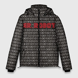 Куртка зимняя мужская Mr. Robot: Binary code, цвет: 3D-красный