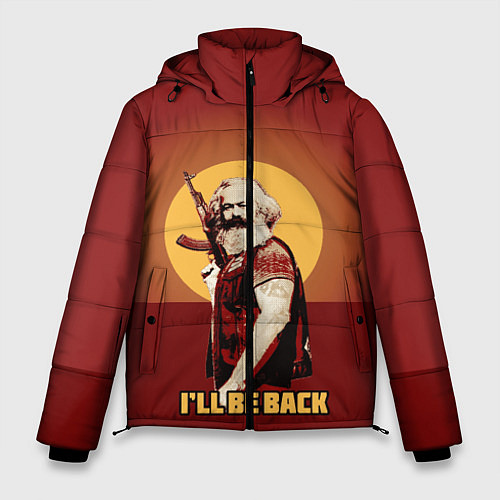 Мужская зимняя куртка Маркс: Ill Be Back / 3D-Светло-серый – фото 1