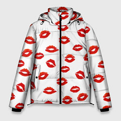 Куртка зимняя мужская Поцелуйчики, цвет: 3D-черный