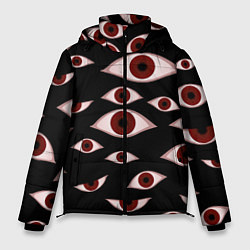 Куртка зимняя мужская Глаза, цвет: 3D-черный