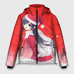 Куртка зимняя мужская Аниме-снегурочка, цвет: 3D-черный