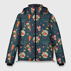 Куртка зимняя мужская Гринч, цвет: 3D-красный