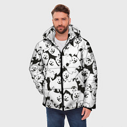 Куртка зимняя мужская Undertale Annoying dog, цвет: 3D-черный — фото 2