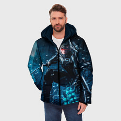 Куртка зимняя мужская Metal gear solid 4, цвет: 3D-светло-серый — фото 2