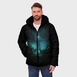 Куртка зимняя мужская Взгляд на звезды, цвет: 3D-черный — фото 2