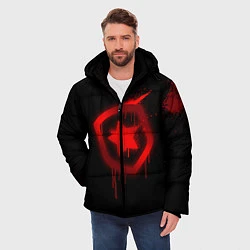 Куртка зимняя мужская Gambit: Black collection, цвет: 3D-красный — фото 2