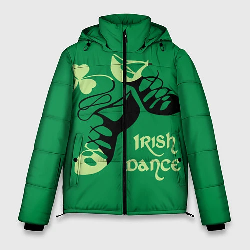 Мужская зимняя куртка Ireland, Irish dance / 3D-Светло-серый – фото 1