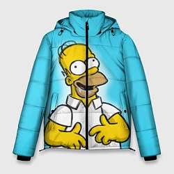Куртка зимняя мужская Аппетит Гомера, цвет: 3D-черный