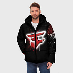 Куртка зимняя мужская FaZe Clan: Black collection, цвет: 3D-красный — фото 2