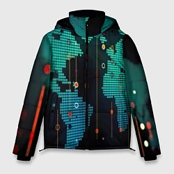 Куртка зимняя мужская Digital world, цвет: 3D-черный