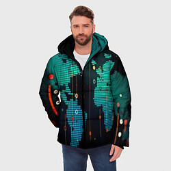 Куртка зимняя мужская Digital world, цвет: 3D-светло-серый — фото 2