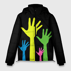 Куртка зимняя мужская Руки вверх!, цвет: 3D-черный