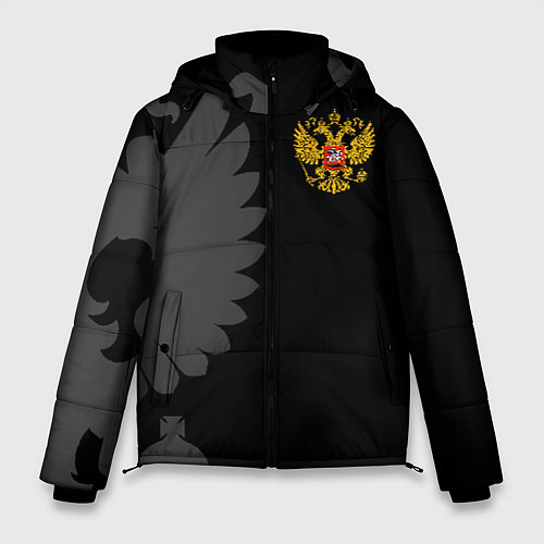 Мужская зимняя куртка Russia - Black collection / 3D-Светло-серый – фото 1