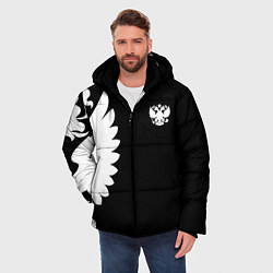 Куртка зимняя мужская Russia - Black collection, цвет: 3D-красный — фото 2
