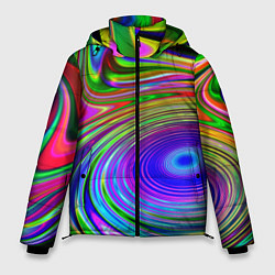 Куртка зимняя мужская Галлюцинации, цвет: 3D-черный