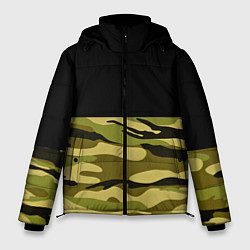 Куртка зимняя мужская Лесной Камуфляж, цвет: 3D-светло-серый