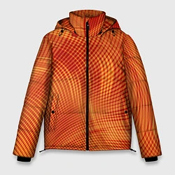 Куртка зимняя мужская Abstract waves, цвет: 3D-черный