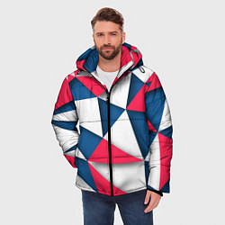 Куртка зимняя мужская Geometry style, цвет: 3D-черный — фото 2