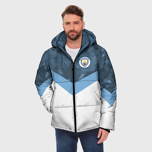 Мужская зимняя куртка Manchester City FC: Sport / 3D-Красный – фото 3