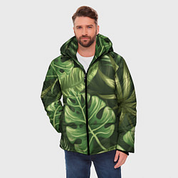 Куртка зимняя мужская Доисторический лес, цвет: 3D-черный — фото 2