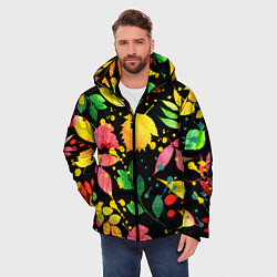 Куртка зимняя мужская Осень, цвет: 3D-черный — фото 2