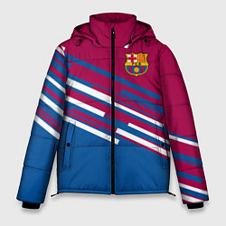 Куртка зимняя мужская Barcelona FC: Sport Line 2018, цвет: 3D-черный