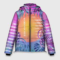 Куртка зимняя мужская Sayonara Boy: Neon Tropic, цвет: 3D-черный