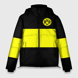 Куртка зимняя мужская Borussia 2018 Black and Yellow, цвет: 3D-черный
