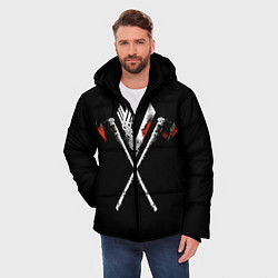 Куртка зимняя мужская Викинги, цвет: 3D-черный — фото 2