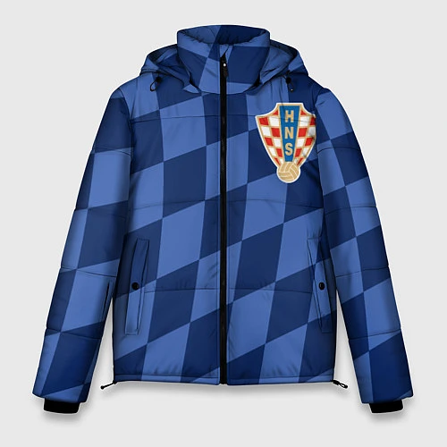 Мужская зимняя куртка Сборная Хорватии / 3D-Светло-серый – фото 1