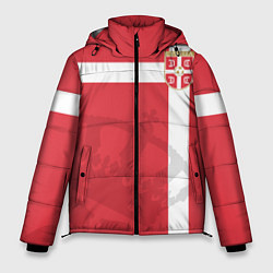 Куртка зимняя мужская Сборная Сербии, цвет: 3D-красный
