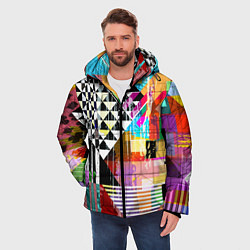 Куртка зимняя мужская RGB Geometry, цвет: 3D-красный — фото 2