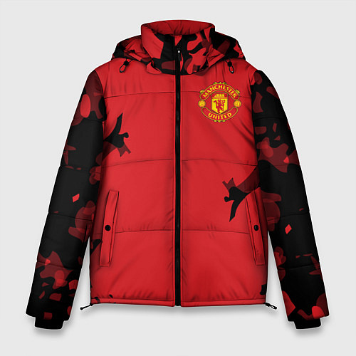 Мужская зимняя куртка FC Manchester United: Red Original / 3D-Светло-серый – фото 1
