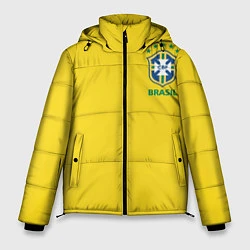 Куртка зимняя мужская Сборная Бразилии, цвет: 3D-черный