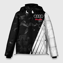 Куртка зимняя мужская Audi: Black Poly, цвет: 3D-красный