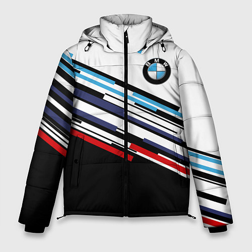 Мужская зимняя куртка BMW BRAND COLOR БМВ / 3D-Светло-серый – фото 1