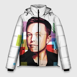 Куртка зимняя мужская Илон Маск, цвет: 3D-черный
