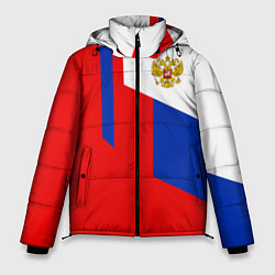 Мужская зимняя куртка Russia: Geometry Tricolor