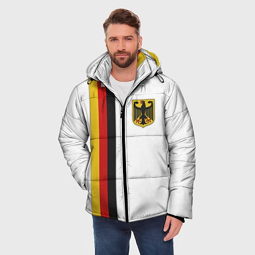 Мужская зимняя куртка I Love Germany / 3D-Красный – фото 3