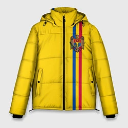 Мужская зимняя куртка Молдавия: лента с гербом