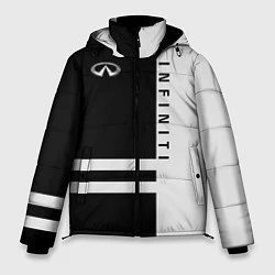 Куртка зимняя мужская Infiniti: B&W Lines, цвет: 3D-черный