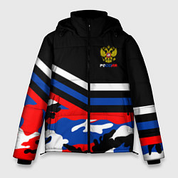 Куртка зимняя мужская Россия: Камуфляж, цвет: 3D-черный