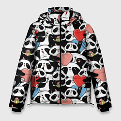 Куртка зимняя мужская Funny Pandas, цвет: 3D-светло-серый