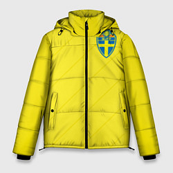 Куртка зимняя мужская Сборная Швеции: Домашняя ЧМ-2018, цвет: 3D-красный