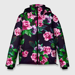 Куртка зимняя мужская Розы во тьме, цвет: 3D-светло-серый