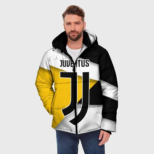 Мужская зимняя куртка FC Juventus / 3D-Красный – фото 3
