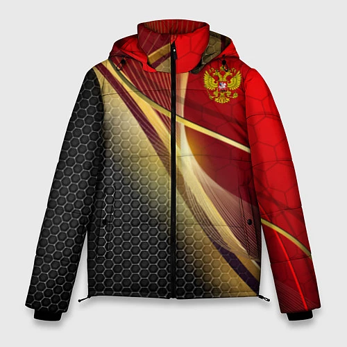 Мужская зимняя куртка RUSSIA SPORT: Gold Collection / 3D-Светло-серый – фото 1