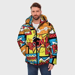 Куртка зимняя мужская Boom Pop Art, цвет: 3D-черный — фото 2
